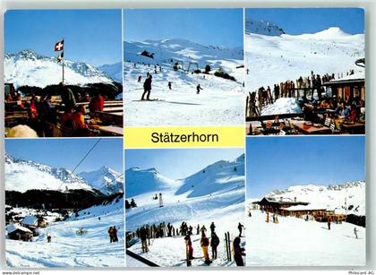 7075 Churwalden - Winter Skifahrer Bügellift Stätzerhorn Parpan Valbella... - 39490082