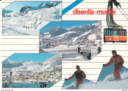 Disentis Muster -  skiing - cable car - 1995 - Switzerland - used