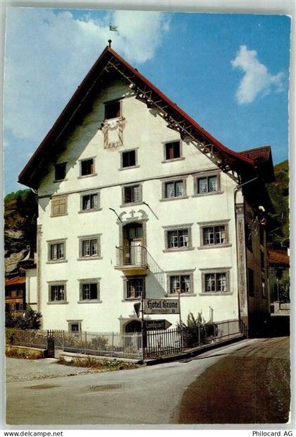 7214 Grüsch Seewis 1982 Foto AK Hotel Krone - 38256114