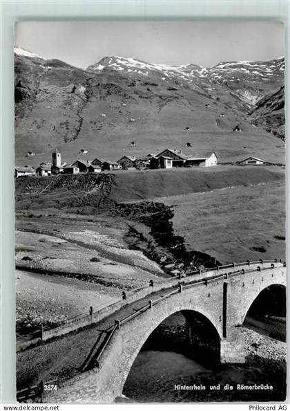 7438 Hinterrhein - Römerbrücke Verlag Geiger 3874 - 10299717