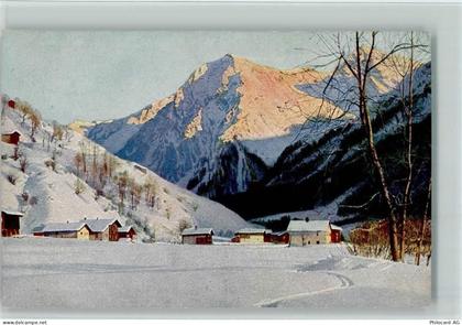 7250 Klosters - Abend in Klosters Winteraufnahme - 10156276