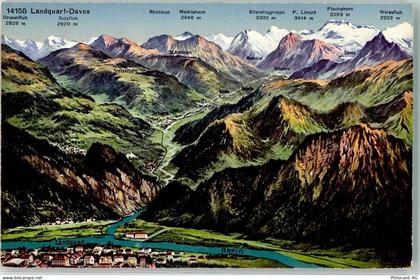 7302 Landquart - Strecke nach Davos Vogelschau - 39497620