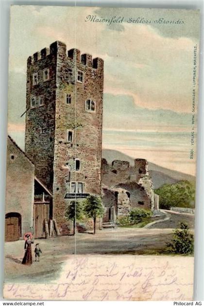 7304 Maienfeld 1904 Foto AK Schloss Brandis - 10734985