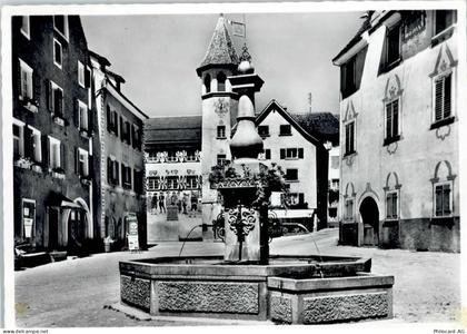 7304 Maienfeld - Städtli-Platz, Brunnen - 50746422