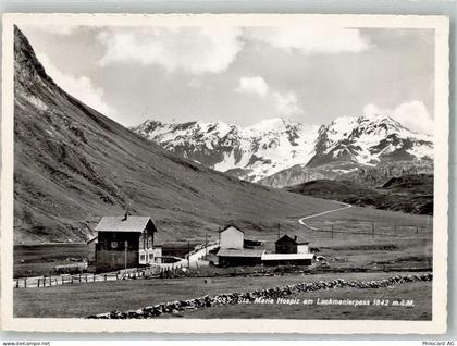 7184 Medel Lucmagn 1951 Foto AK Hospiz Sta. Maria Luckmanierpass - 38211749