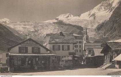 Grand Bazar Coiffeur Allalinhorn Alphubel Saas-Fee Switzerland Postcard