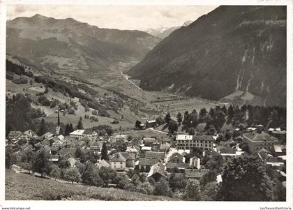 [-15%] SUISSE - Seewis im Prättigau - Blick ins Vorderprätigau - Vue générale - église - ville - mont - route - Carte po