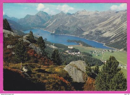 290259 / Switzerland - Sils im Engadin / Segl, (GR Grisons) Village lake Mountain PC 219 Suisse Schweiz Zwitserland