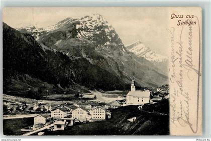 7435 Splügen 1906 - Kirche - 10588879