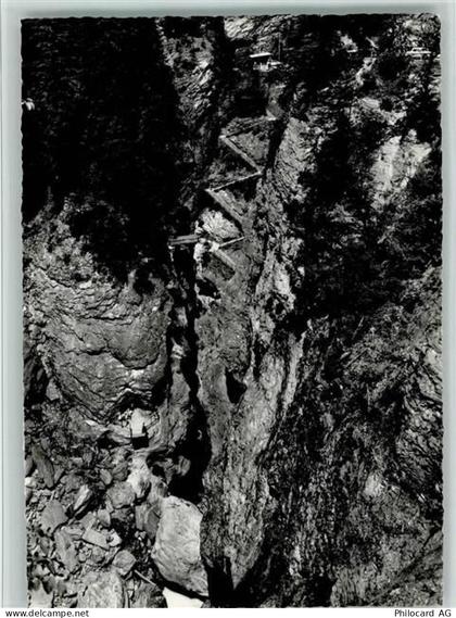 7430 Thusis - Viamalaschlucht bei Thusis Abstieg in die Gallerie - 11088049