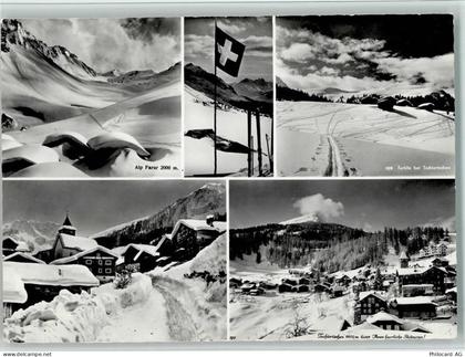 7064 Tschiertschen - Alp Farur Fahne Furklis bei Tschiertschen Ortsansic... - 10156114