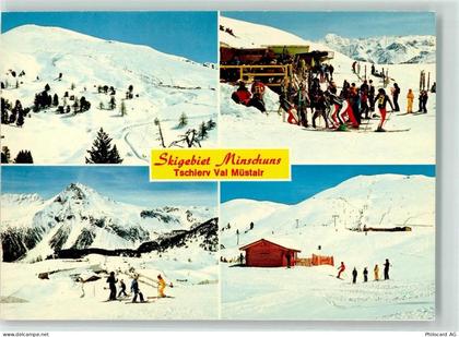 7532 Tschierv - Skigebiet Minchuns Winter Skifahrer - 39494675