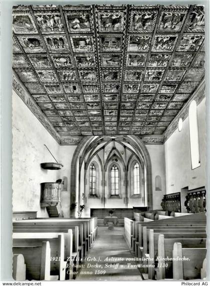 7432 Zillis-Reischen - Kirche Innenaufnahme - 10390648