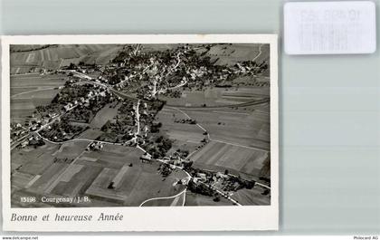 2950 Courgenay FOTO KEINE AK Foto 10cm x 7cm Fliegeraufnahme Neujahrswün... - 10498162