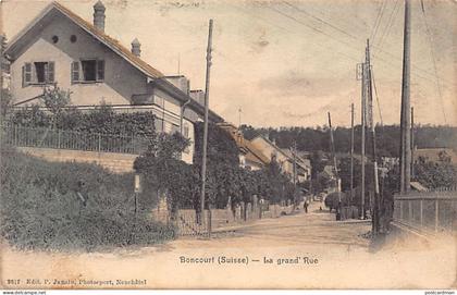 Suisse - BONCOURT (JU) La grand'Rue - Ed. P. Jaunin 2617
