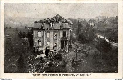 Porrentruy - Bambardement 1917