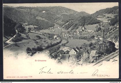 AK Saint-Ursanne, Gesamtansicht