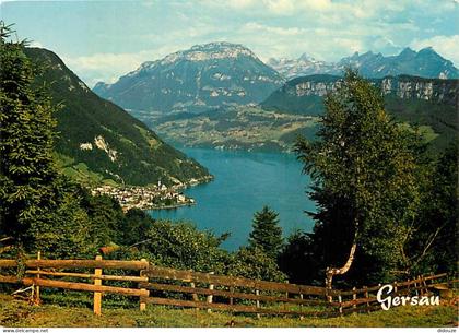 Carte Postale - Suisse - LU Lucerne - Gersau am Vierwaldstattersee - Fronalpstock, Kaiserstock und Rophaien - CPM - Cart
