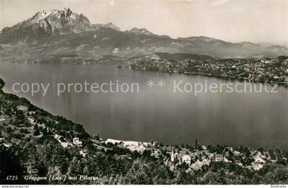Greppen LZ Panorama Vierwaldstaettersee mit Pilatus