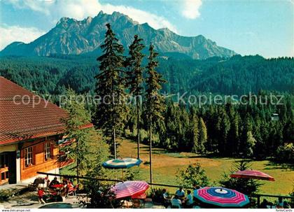 Krienseregg Bergrestaurant Gondelbahn Kriens Fraeckmuentegg mit Pilatus