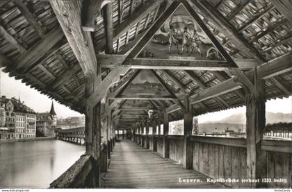 Luzern LU Luzern Kapellbruecke