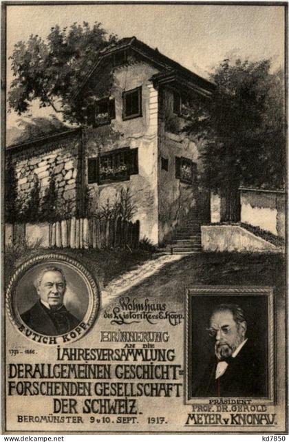 Beromünster - Jahresversammlung Geschichtforschenden Gesellschaft 1917