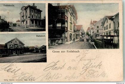 6162 Entlebuch 1905 Foto AK Bahnhof Straße - 13673176