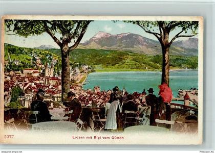6000 Luzern Lucerne - Luzern mit Rigi vom Gütsch - 12114942