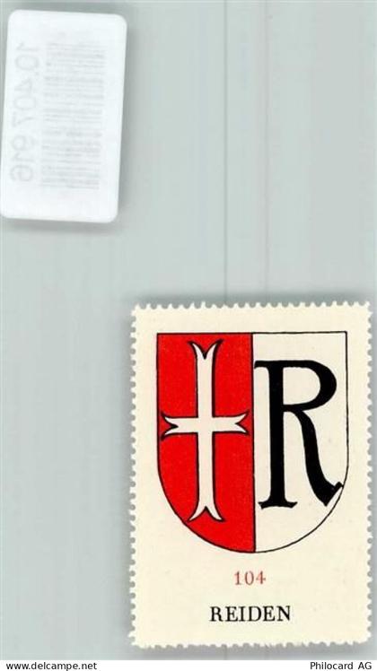 6260 Reiden - Vignette Wappen Kaffee Hag ca 1920-1940 - 10407916