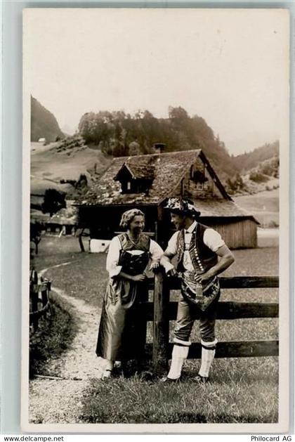 6130 Willisau 1933 - Senn und Sennerin - 10395007