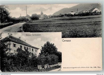 2087 Cornaux NE Foto AK Pension Maison Carbonnier Kirche - 13596418