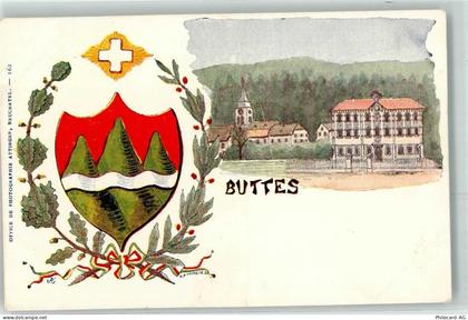 2115 Buttes Künstlerkarte Wappen sign. V. Attinger - 13271572