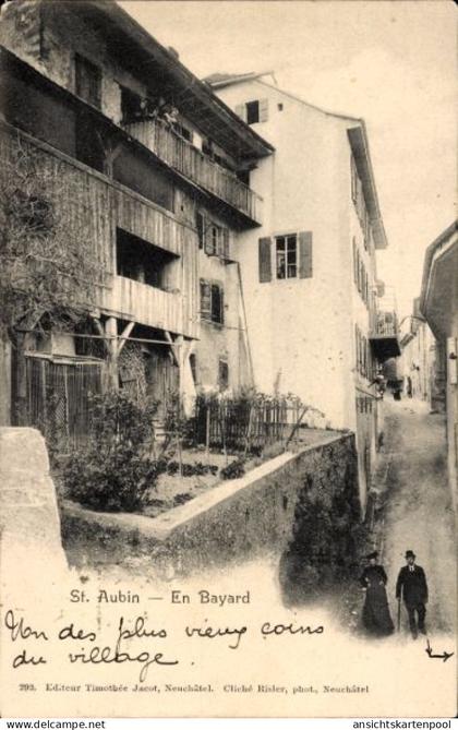 CPA Saint Aubin Sauges Kanton Neuenburg, En Bayard