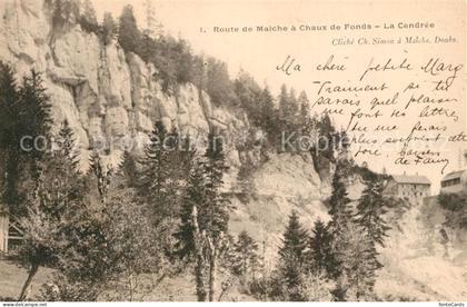 La Chaux-de-Fonds Route de Maiche a Chaux de Fonds La Cendrée