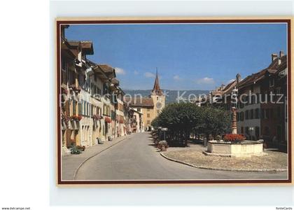 Le Landeron Brunnen Kirche