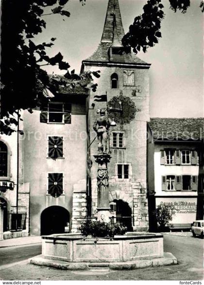 Le Landeron Schloss Brunnen
