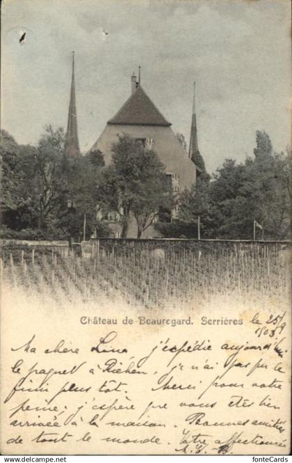 Neuchatel NE Neuchatel [Stempelabschlag] Chateau Beauregard
