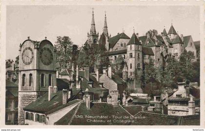 Neuchatel NE Tour de Diesse Chateau et Collegiale