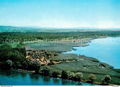 Thielle Camping Riviera am Neuenburgersee Fliegeraufnahme