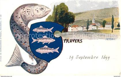 Travers Panorama Stadtwappen