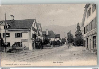 2056 Dombresson 1906 Foto AK Hotel Geschäft - 13597895