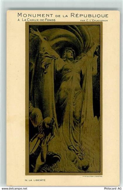 2300 La Chaux-de-Fonds - Monument de la Republique La Liberte - 10604701