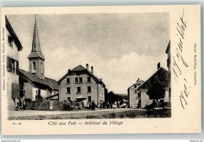 2117 La Côte-aux-Fées 1901 - Interieur du Village - 13251667