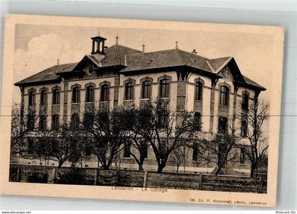 2525 Le Landeron 1912 Foto AK Le College - 38216771