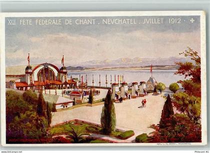 2000 Neuchâtel Neuenburg - 22 Fete Federale de Chant. Neuchatel 1912 Arc... - 13221161