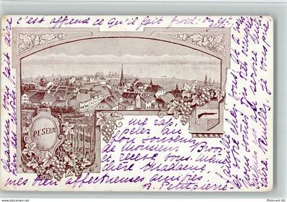 2034 Peseux 1909 - Gruss aus - Weintrauben - 13213391
