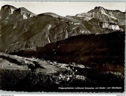 6376 Emmetten - Fliegeraufnahme Luftkurort Emmetten mit Nieder- und Ober... - 11058603