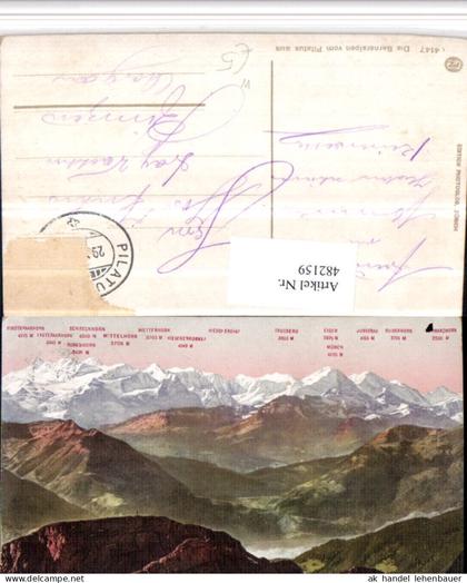 482159,Berneralpen vom Pilatus b. Alpnach Bergkulisse Kt Obwalden