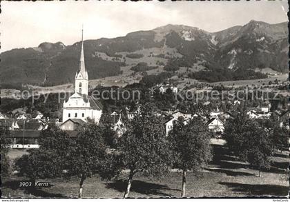 Kerns Kirche Ortsblick