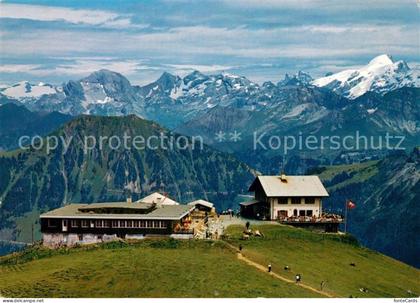 Lungern Luftseilbahn Lungern Schoenbueel Hotel Berghaus Obwaldnerberge Alpenpano